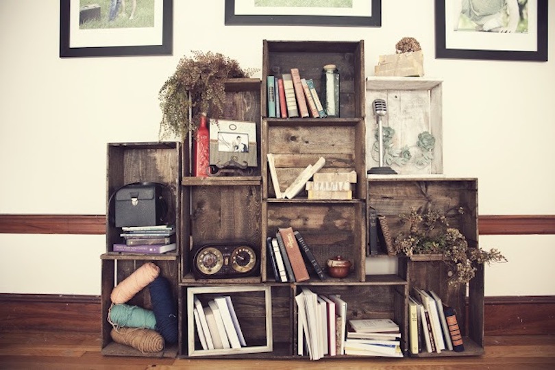 Crate Bookshelf Designs