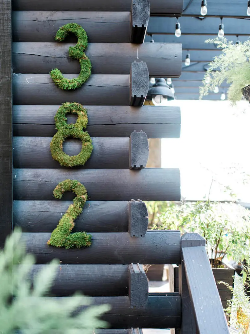 Creative House Numbers - outdoor wall decor ideas