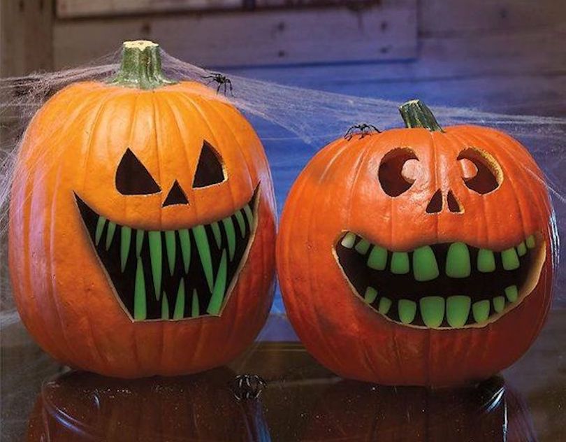 Glow-In-The-Dark Pumpkin Teeth