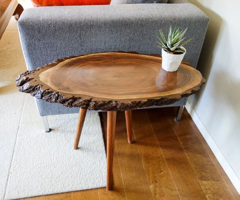 Log Slice Side Table Ideas