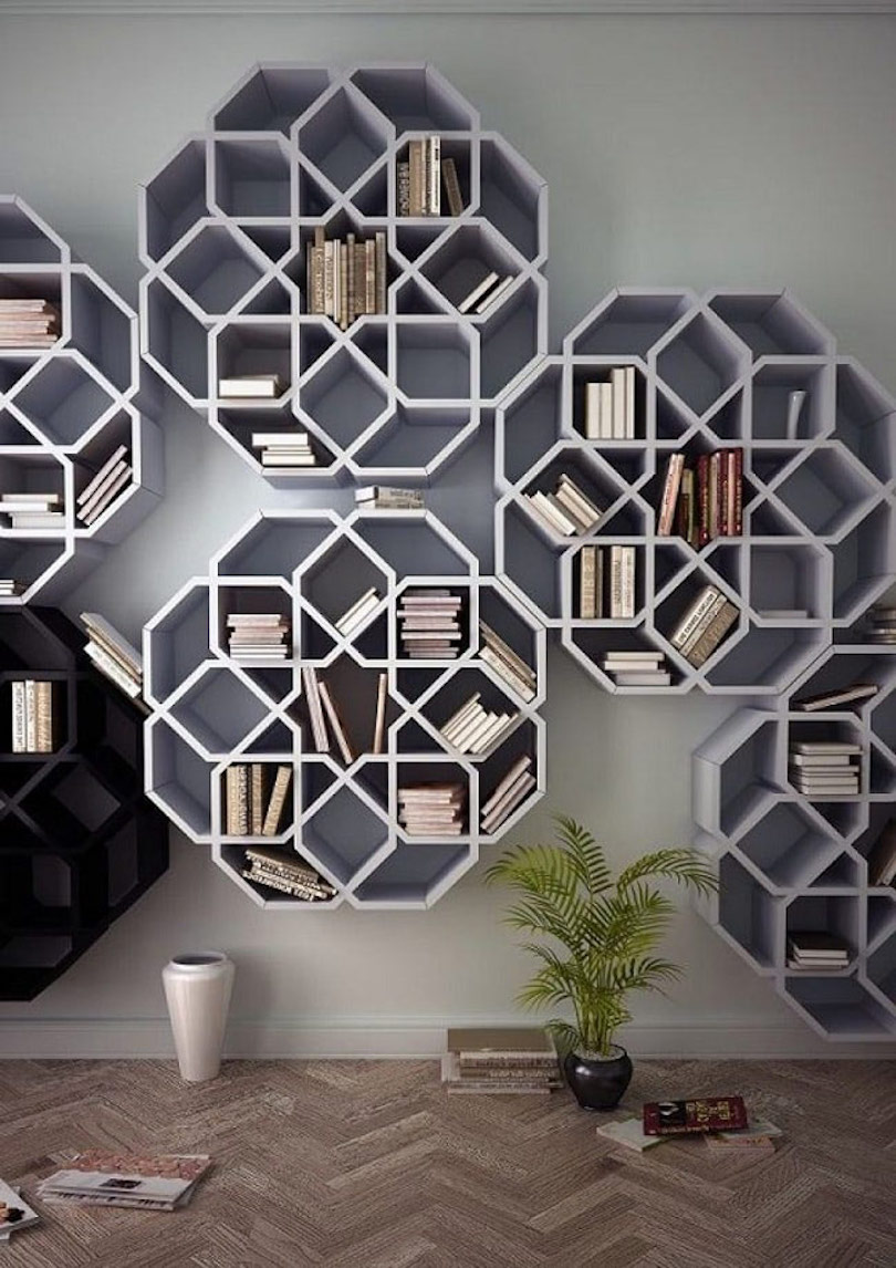 Patterned Wall Shelf Design Ideas