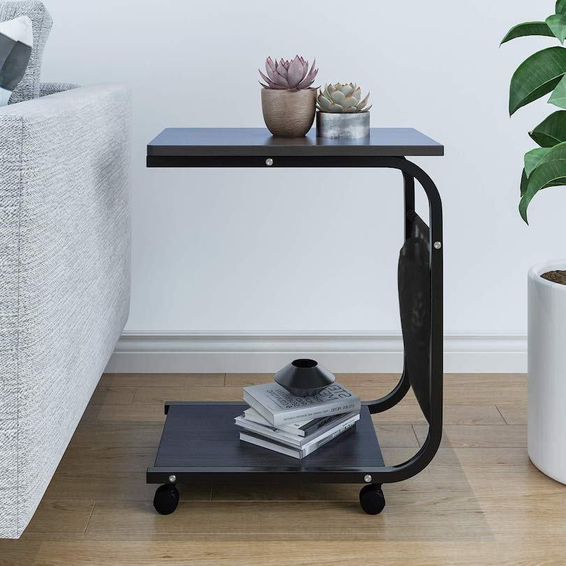 Side Table on Wheels