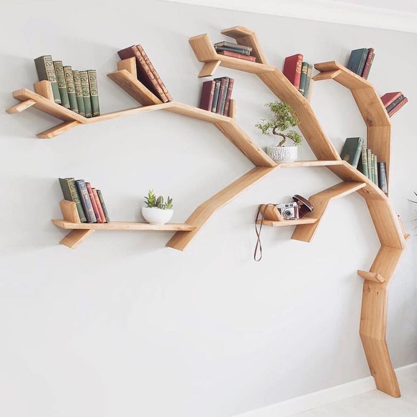 Tree-Shaped Bookshelf Designs