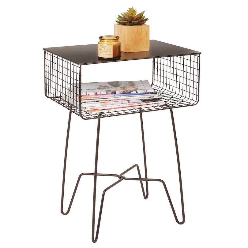 DIY Wire Shelf Side Table Ideas