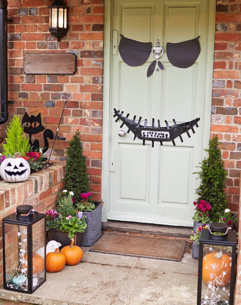 Jack Skellington Halloween Front Door Decorations - halloween front door decorations