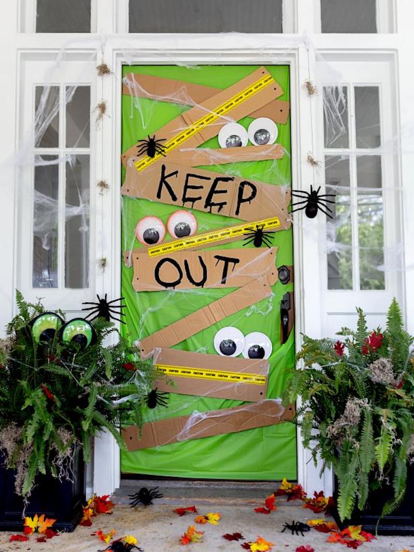 Keep Out Halloween Front Door Decorations - Awesome Halloween Front Door Decorations
