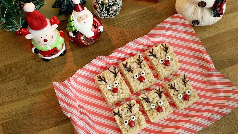 christmas rice crispy treats