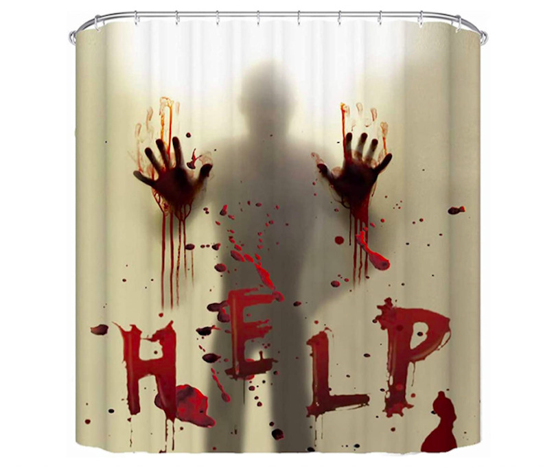 Halloween Shower Curtain - Halloween Bathroom Decorations