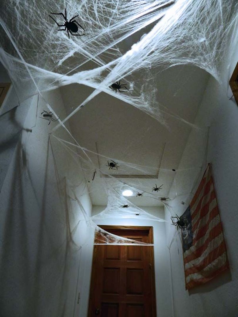 Spider Webs For Halloween Bathroom Decorations