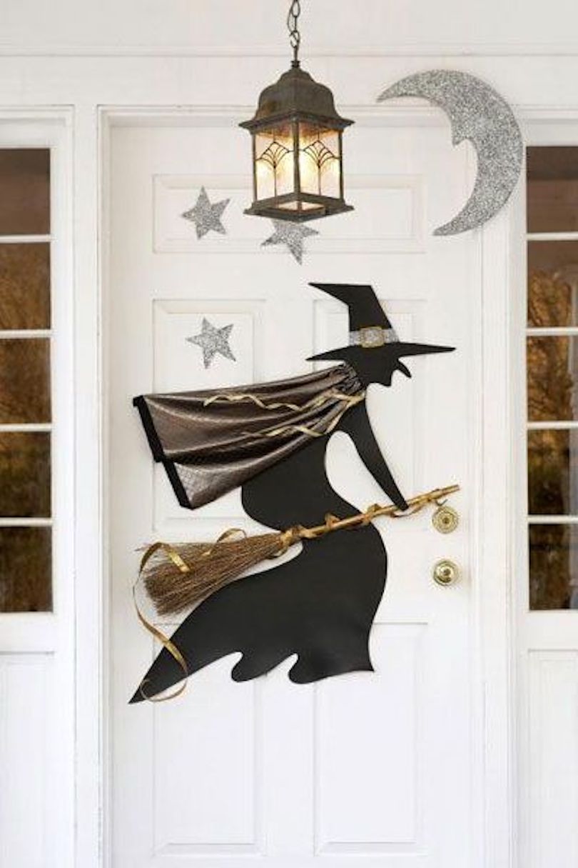 Witch Halloween Front Door Decorations - Awesome Halloween Front Door Decorations