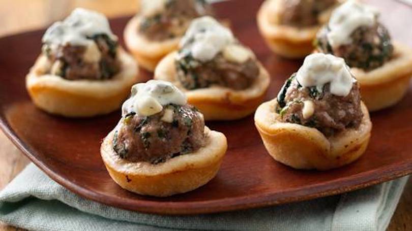 Greek-Style Meatball Bites - Delicious Christmas Party Food Ideas