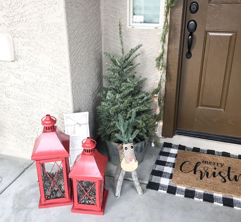 front porch christmas decoration -pepuphome