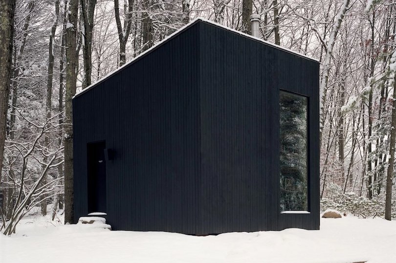 Tiny Black Cabin by Studio Padron Hides In Upstate New York