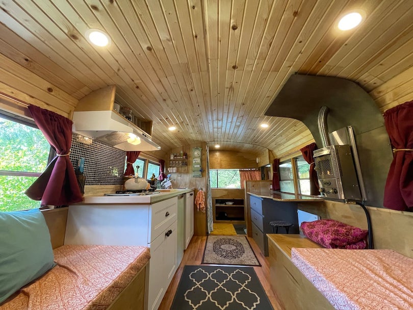 1969 School Bus Turned Into a Tiny House Bnb-1