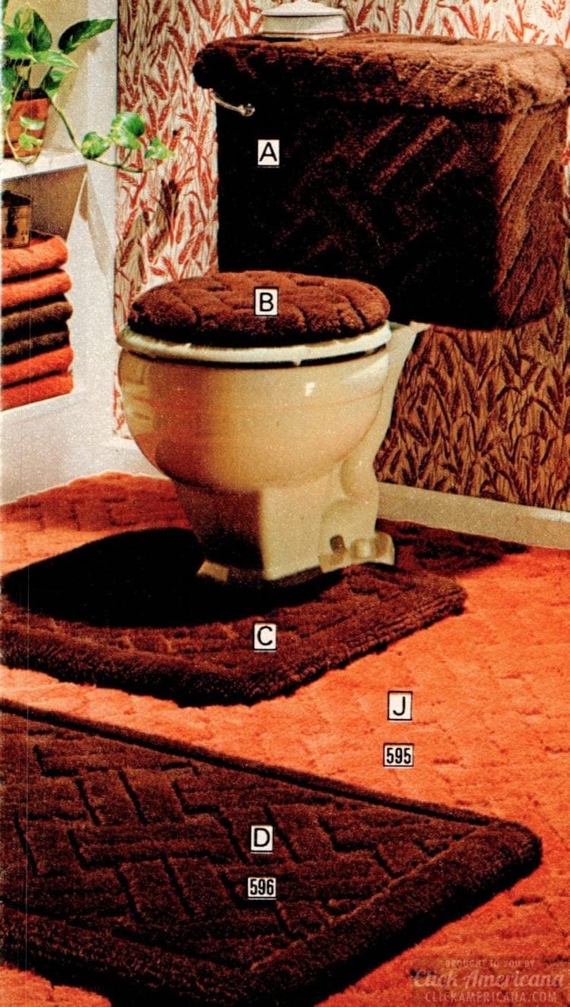 Vibrantly Fuzzy ‘70s Toilet Covers To Add Retro Touch Any Bathroom