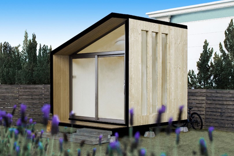 the Pod can be transformed into a backyard office or games room