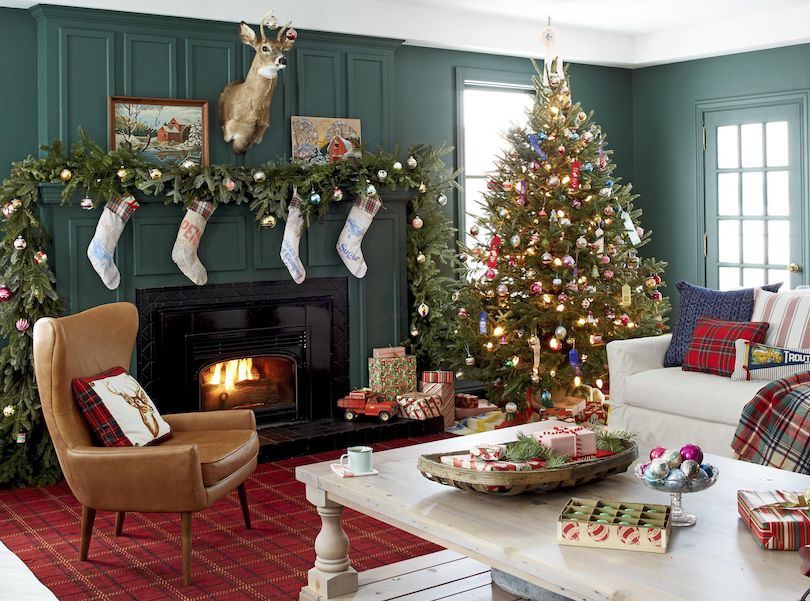 christmas living room decor ideas-pepuphome