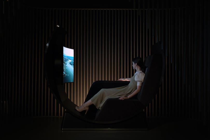 LG’s 55-inch OLED Media Chair Lets You Enjoy Movies As You Cradle