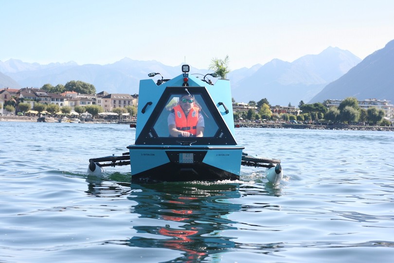 Z-Triton 2.0 amphibious house boat trike - 