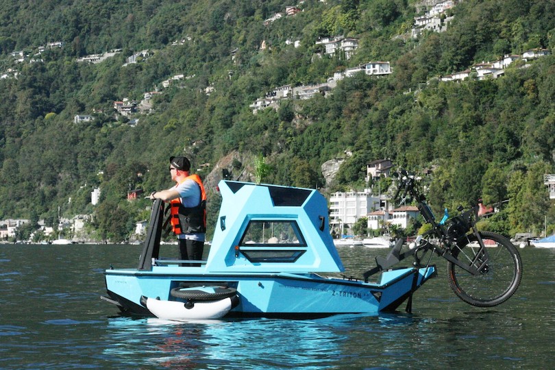 Z-Triton 2.0 Amphibious House Boat Trike Available