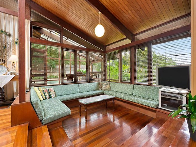 sunken living room modern
