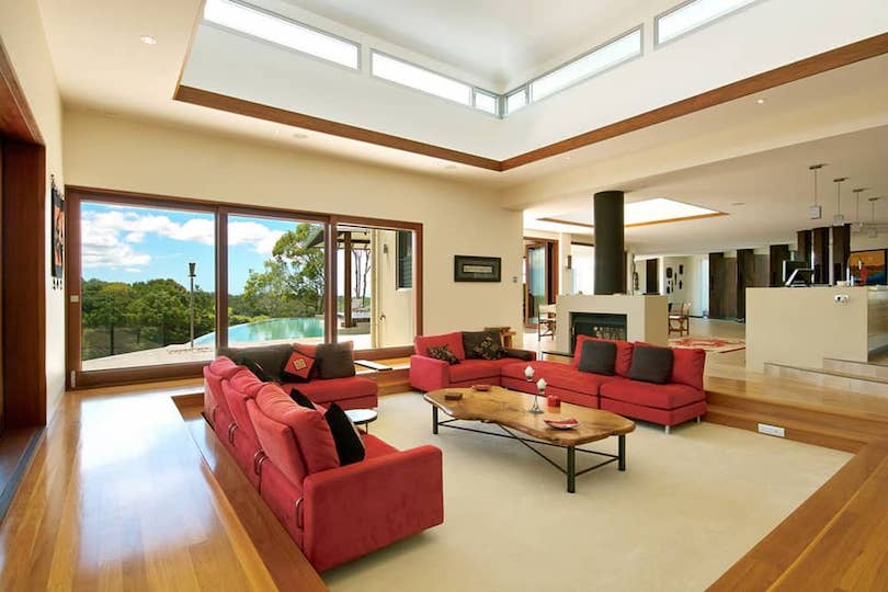 Open-Concept Sunken Living Room