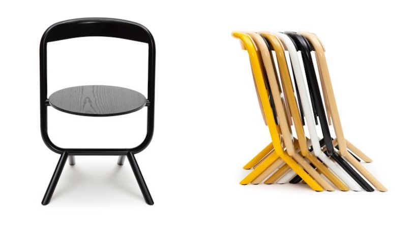 Null Chair Self-Stands Without Support Even When Folded