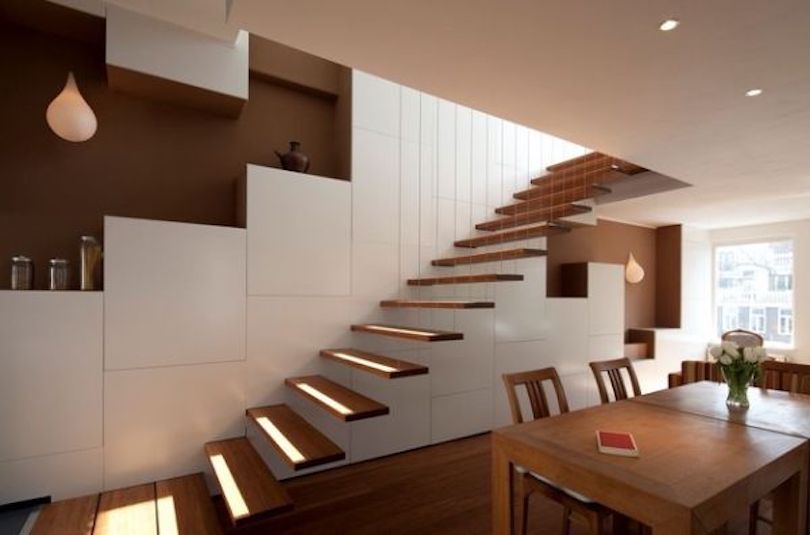floating stair structural details