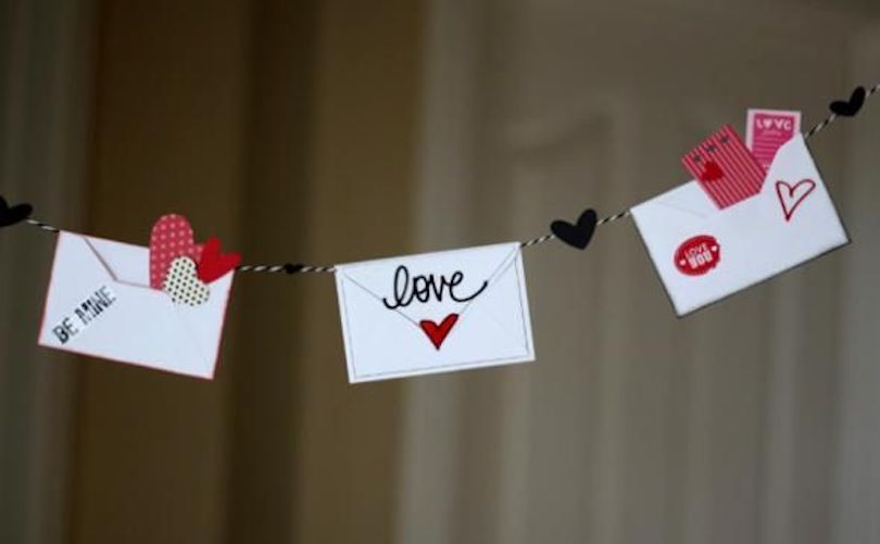 Craft Love Letter Bunting For Valentine’s Day Decor
