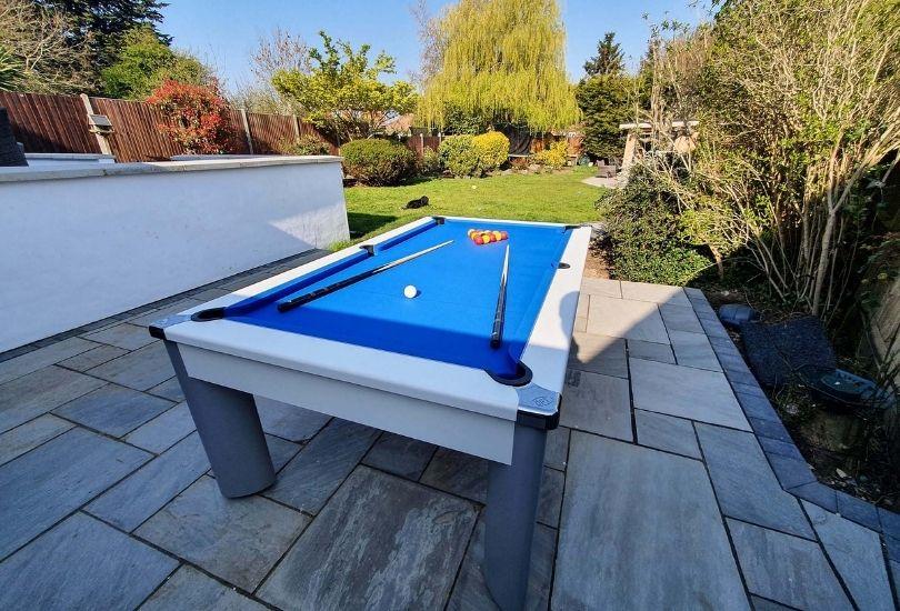 An Outdoor Pool Table