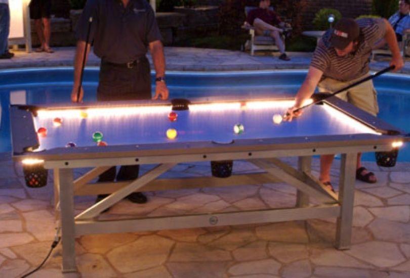 5 Decor Ideas For Outdoor Pool Tables - Lights for Evening
