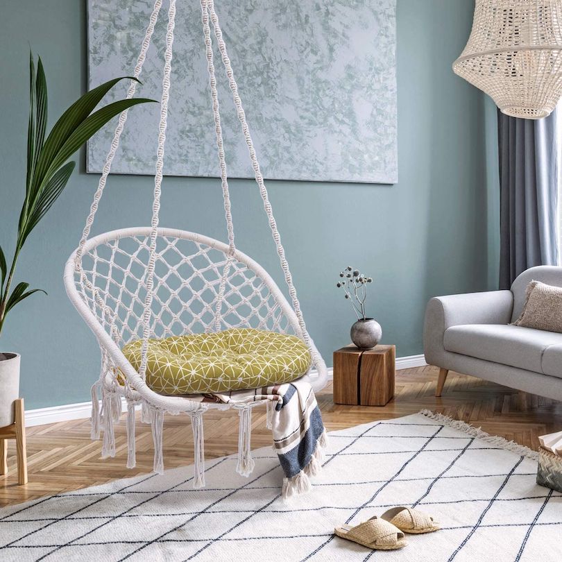Aesthetic Home Decor Ideas For Chic & Adorable Living Space - Weave In Swing & Hammock