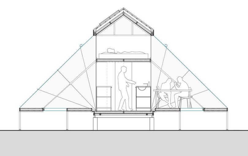 atelier Fasea's conceptual adaptable tiny house