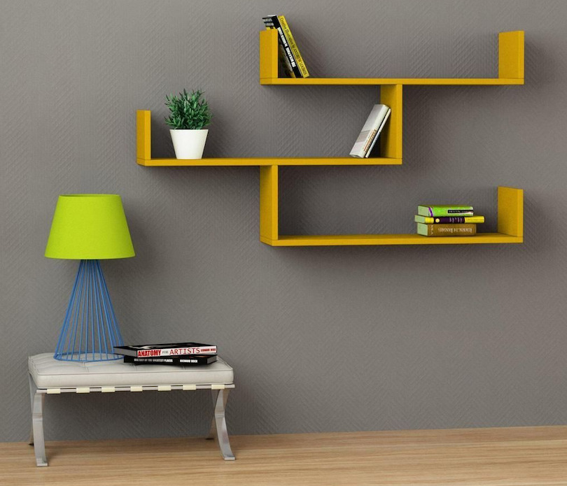 Aesthetic Home Decor Ideas For Chic & Adorable Living Space - Hanging Wood Shelf