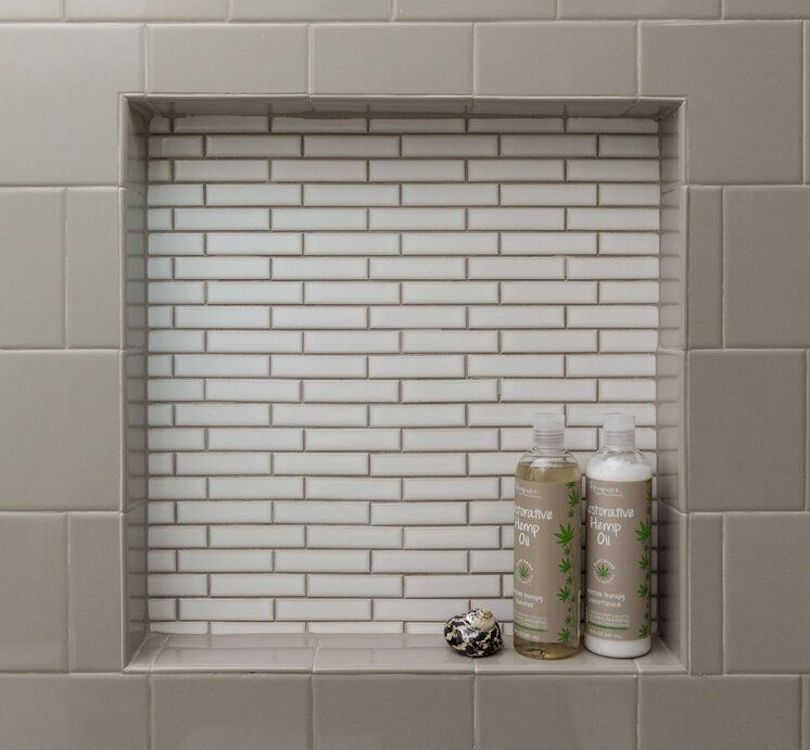 How to tile shower niche without bullnose