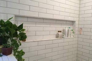 How to tile shower niche without bullnose