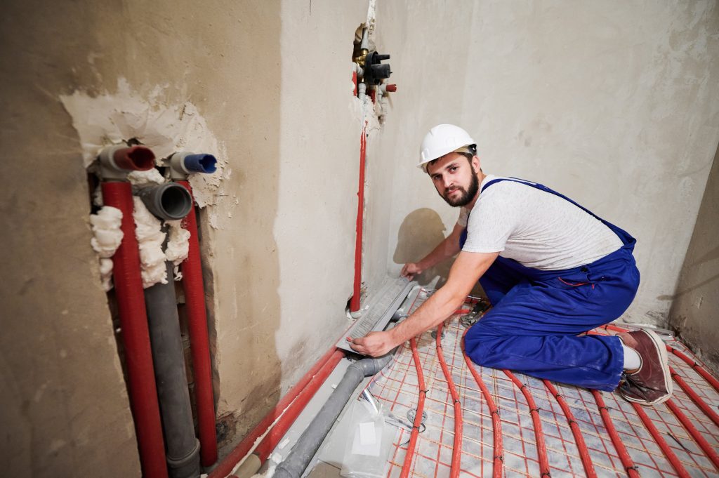 shower niche framing