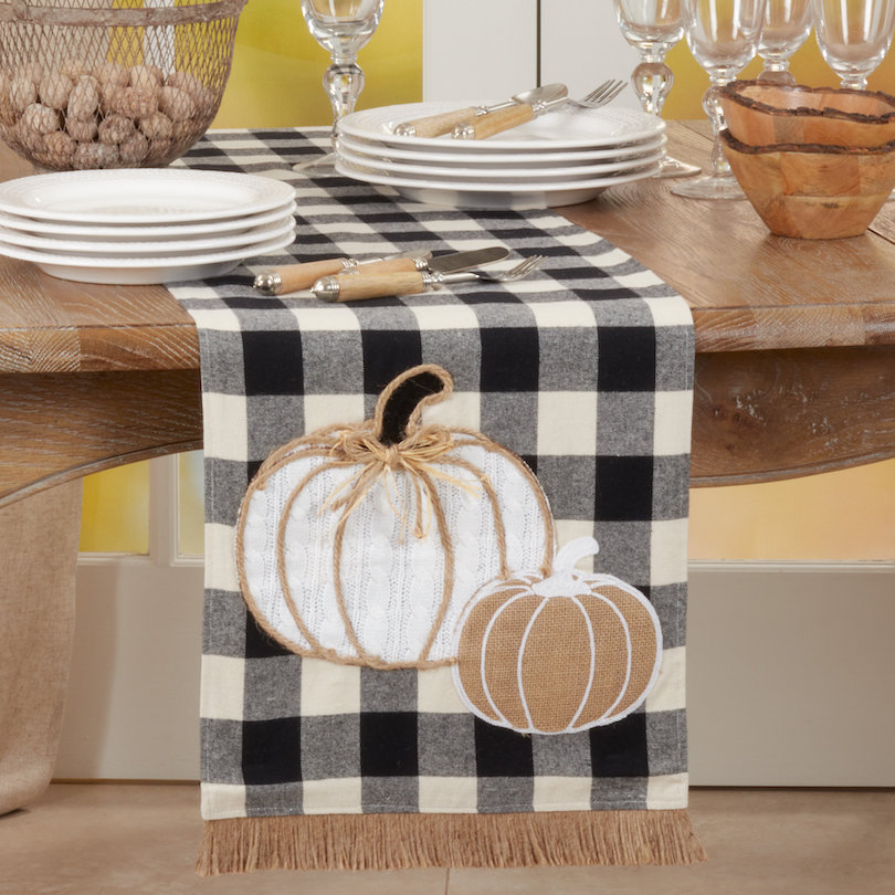 Pumpkin Patterned Table Runner