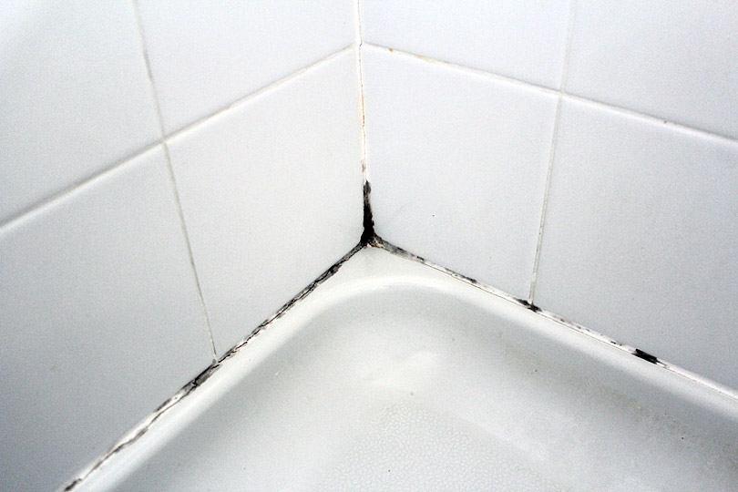 how to remove mold from under silicone caulk