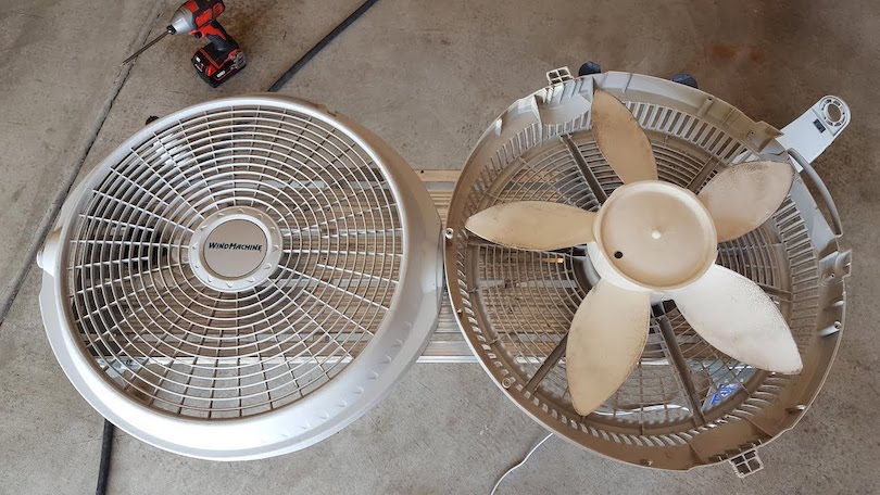 how to turn on a wind machine fan