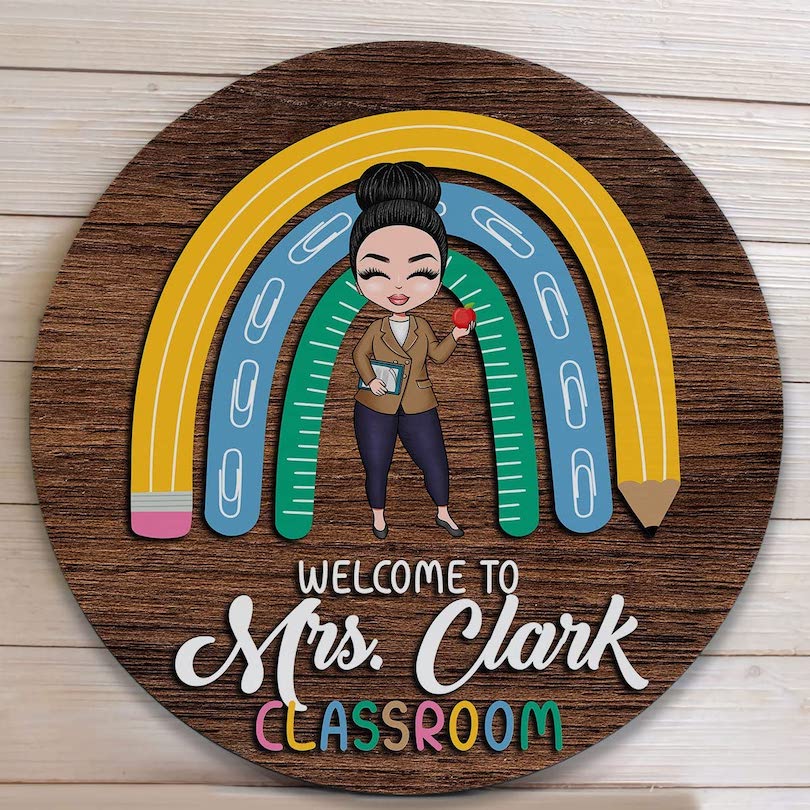 Round wood signs - thanksgiving gifts for teachers
