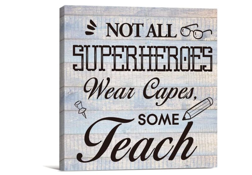 Teacher Canvas Print - thanksgiving gifts for teachers