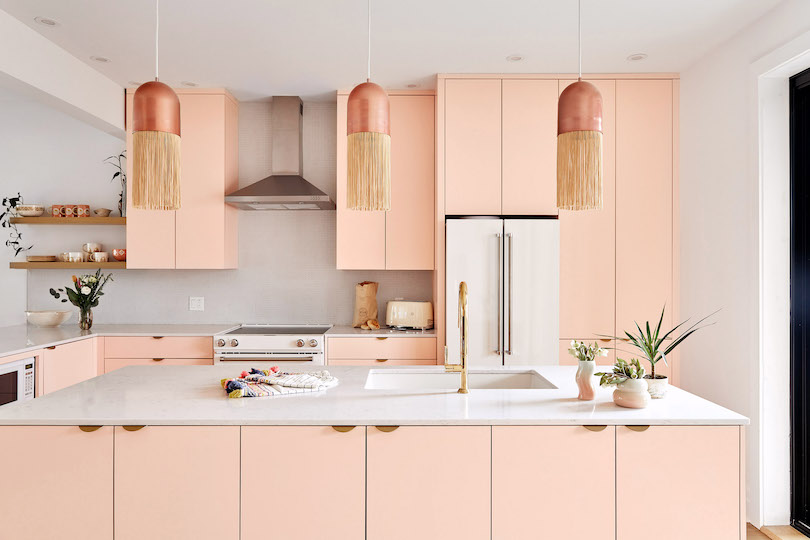 Soft Pink - Kitchen Cabinet Color Trends