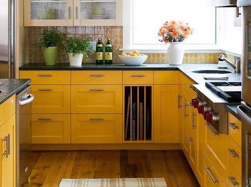 Sunny Yellows - Kitchen Cabinet Color Trends