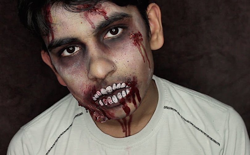 Zombie Halloween Face Paint Ideas
