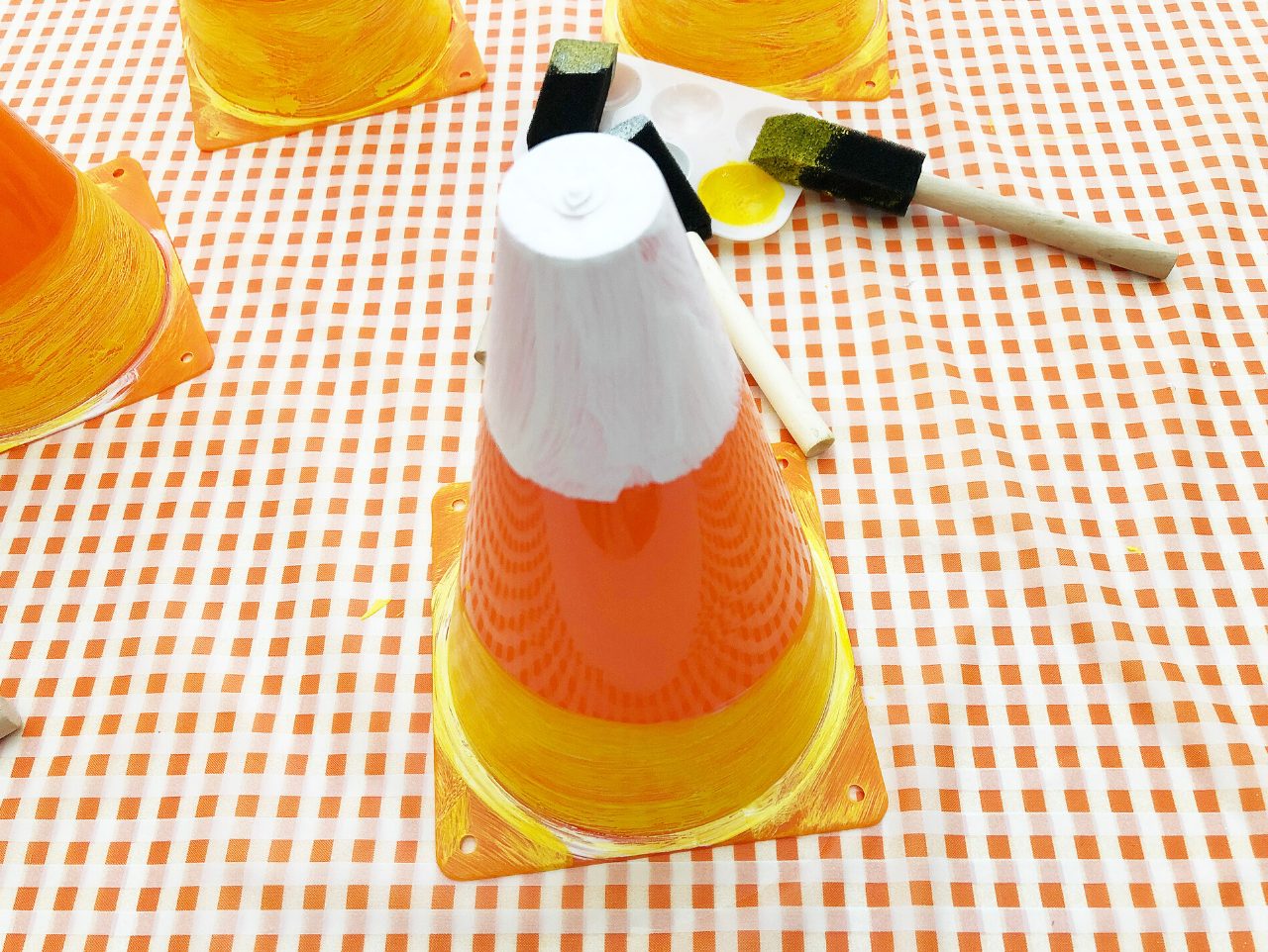 Candy corn ring toss - thanksgiving activities