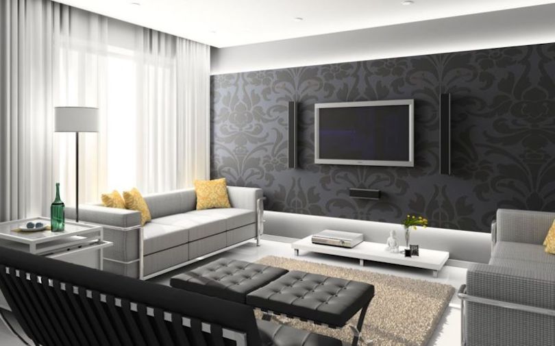 High-Tech Style Living Room - living room decor ideas 2023-pepuphome