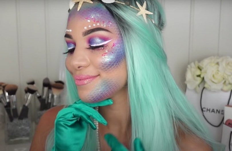 Mermaid Halloween Face Paint