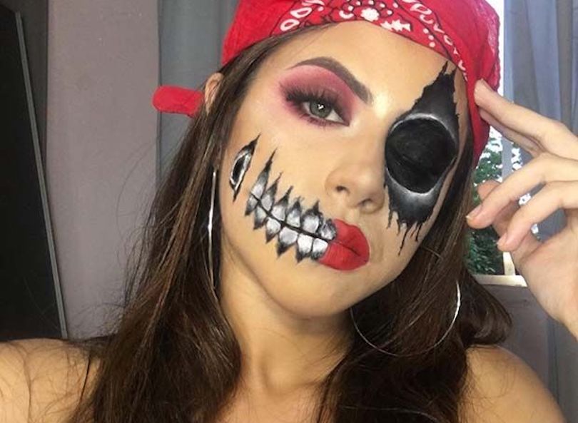 Pirate Halloween Face Paint