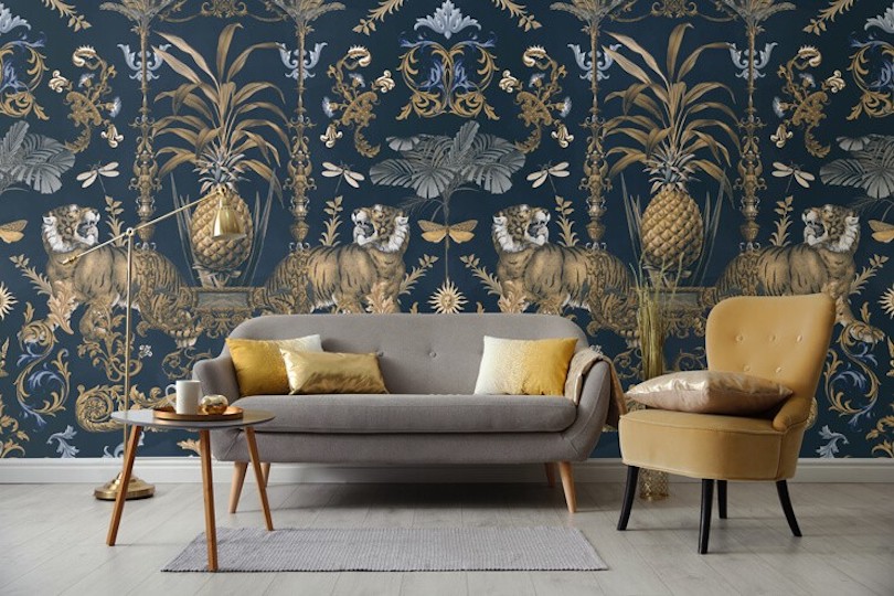 Living Room Trends 2023 Add a Stunning Mural For Luxe Effect